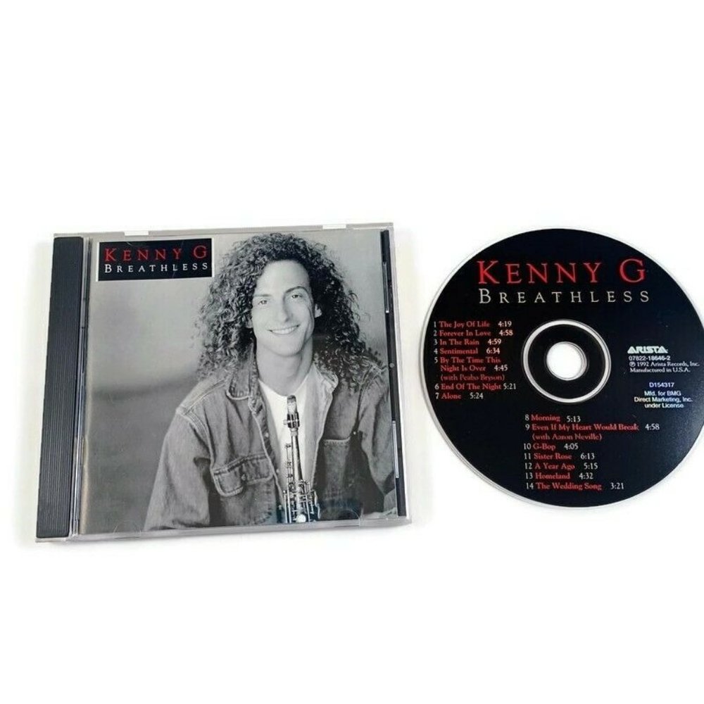 Kenny G CD Breathless -Easy Listening -90s Throwback *MIN WEAR